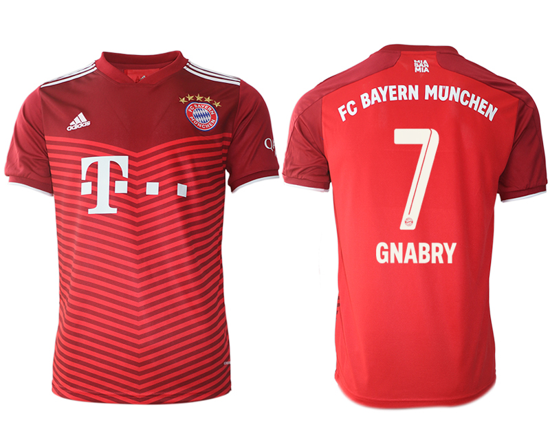 Cheap Men 2021-2022 Club Bayern Munich home aaa version red 7 Soccer Jersey